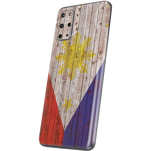Philippines Flag Dark Wood Galaxy S20 Plus Skin